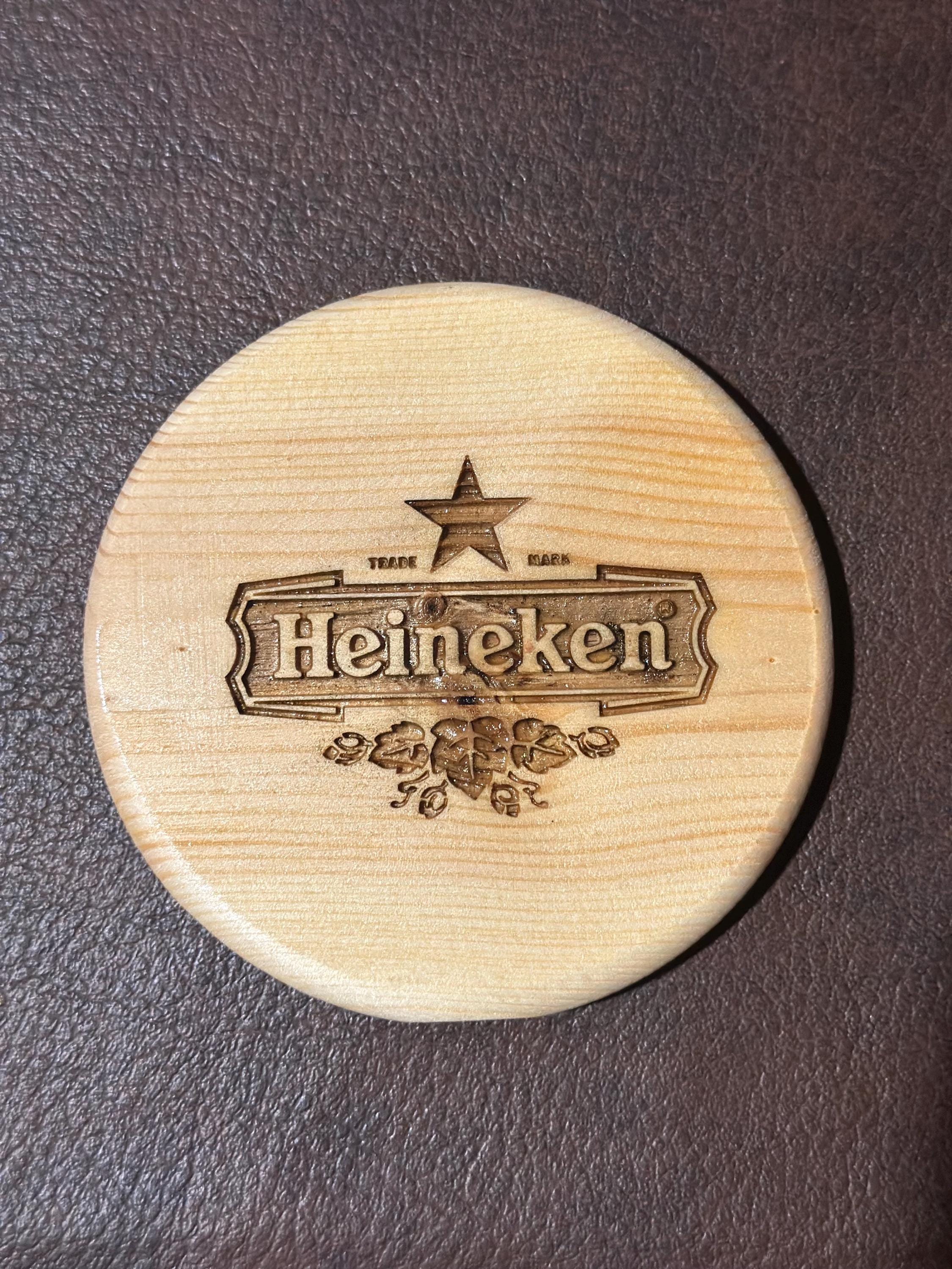 Custom Engraved 3" Wooden Coaster – Personalized Keepsake