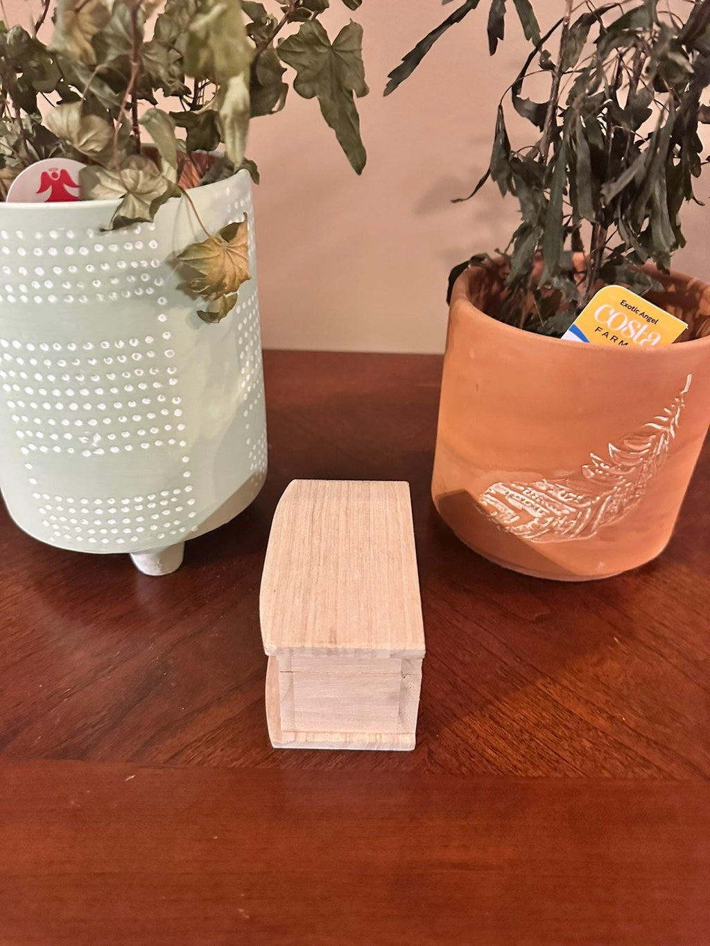 Small Wooden Trinket Box: Unfinished Keepsake Chest (3.5-Inch)