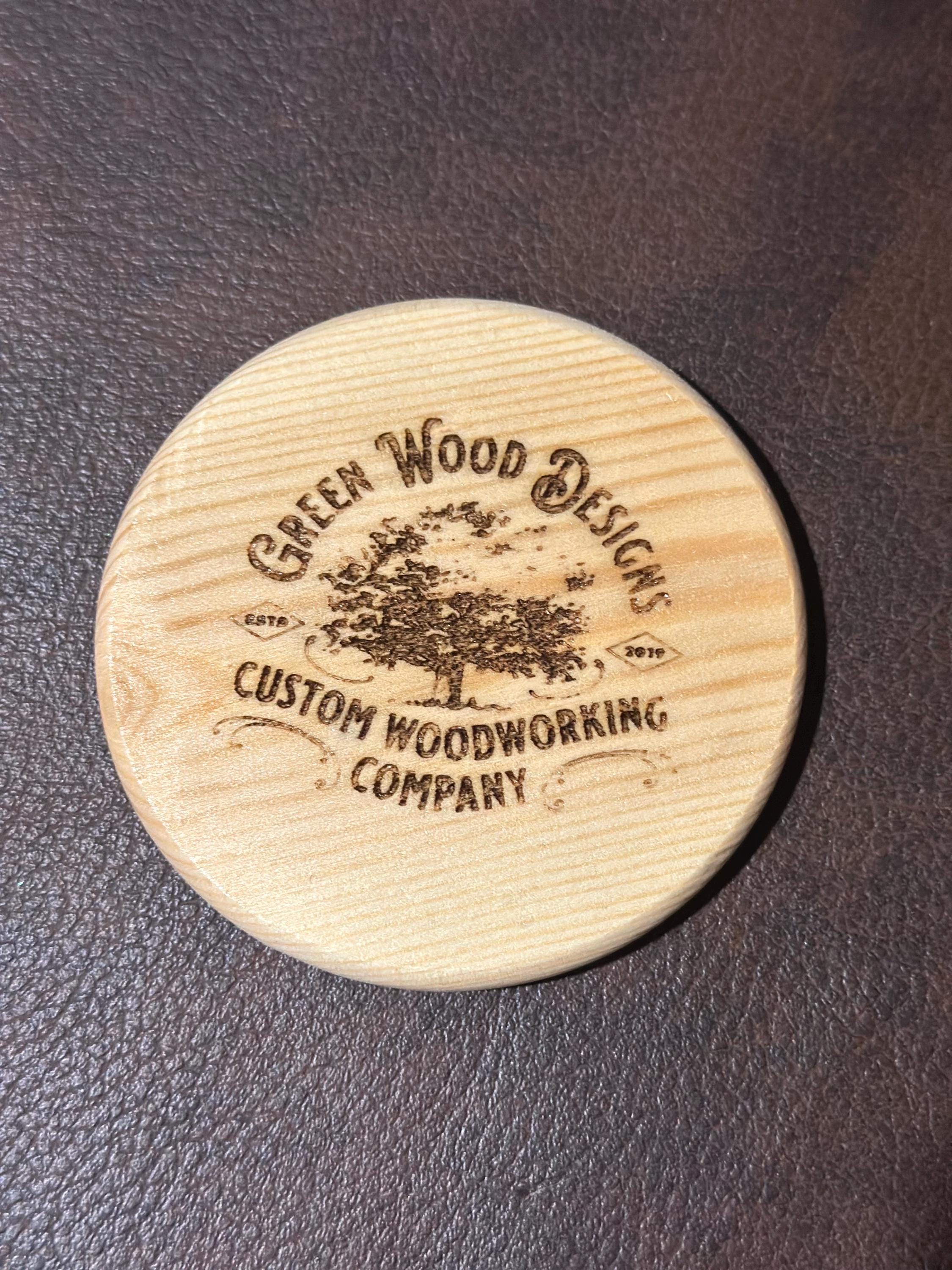 Custom Engraved 3" Wooden Coaster – Personalized Keepsake
