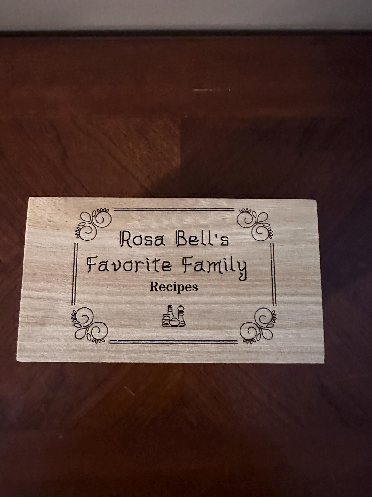 Rustic Wooden Recipe Box – Treasured Recipes, Timeless Style, and Heirloom