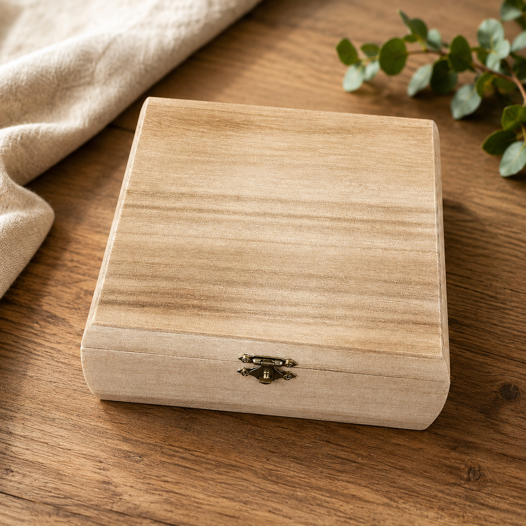Personalized Wooden Keepsake Box – Signature Memories