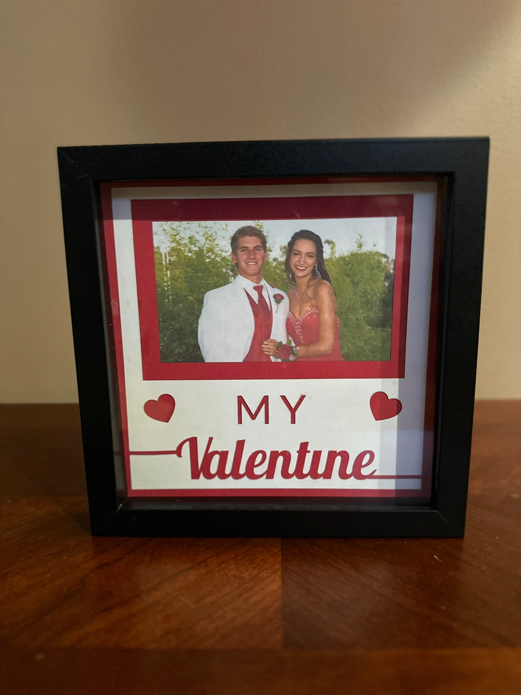 Christmas Memory Shadow Box: 8" Black Photo Keepsake Frame