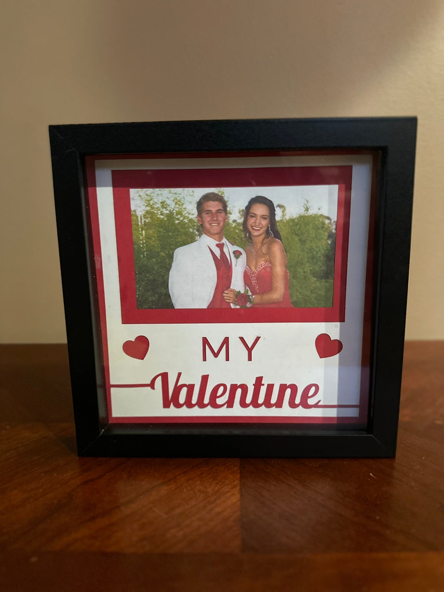 Christmas Memory Shadow Box: 8" Black Photo Keepsake Frame