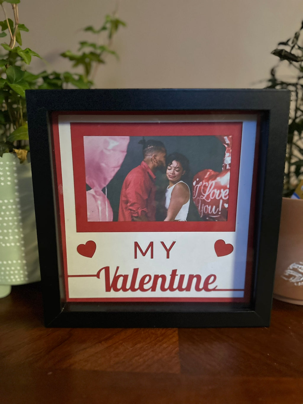 Christmas Memory Shadow Box: 8" Black Photo Keepsake Frame