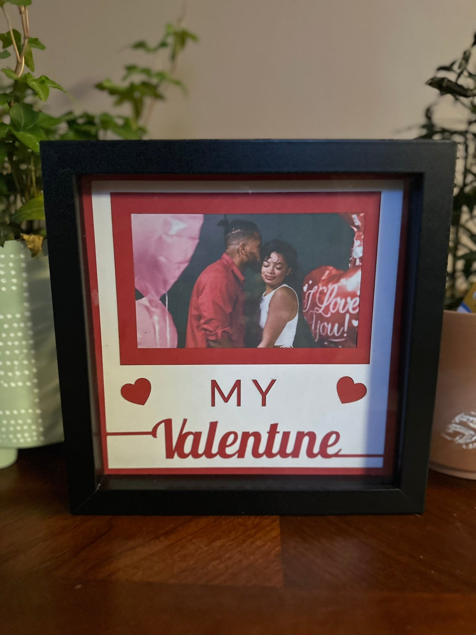 Christmas Memory Shadow Box: 8" Black Photo Keepsake Frame