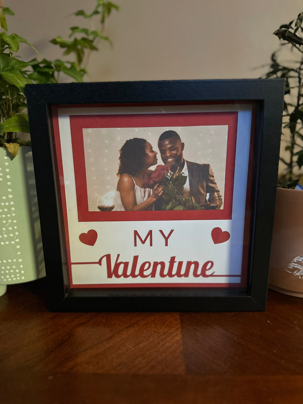 Christmas Memory Shadow Box: 8" Black Photo Keepsake Frame