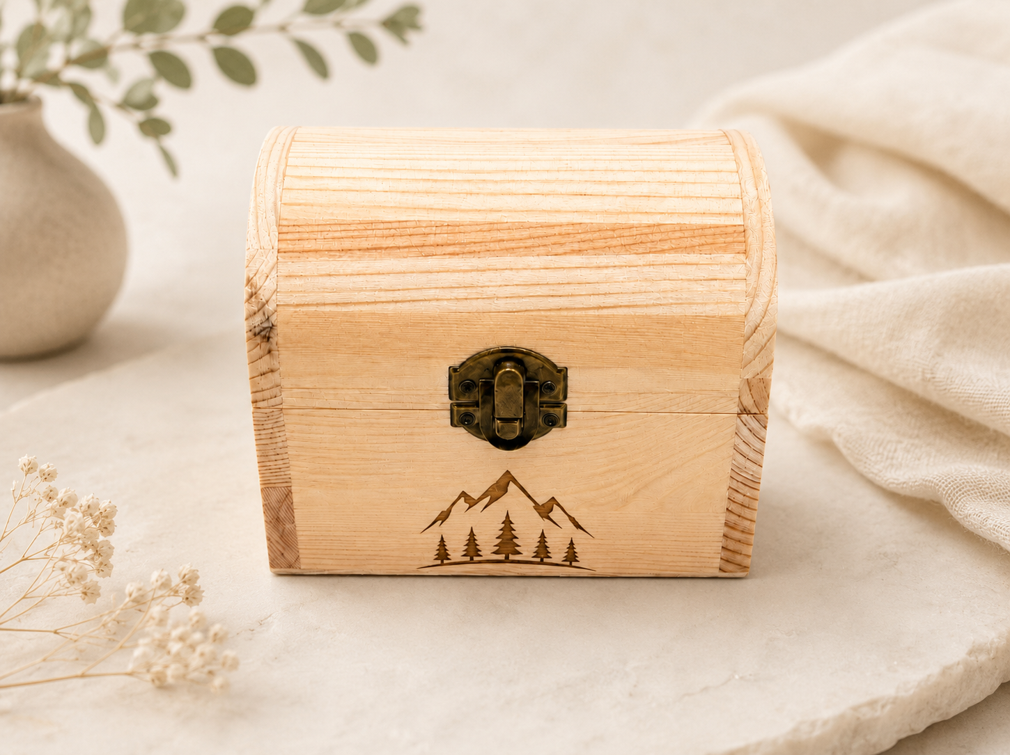 Personalized Mini Wooden Keepsake Box