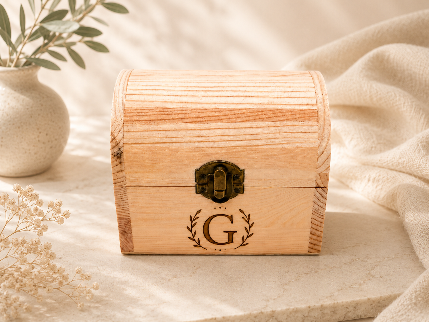Personalized Mini Wooden Keepsake Box