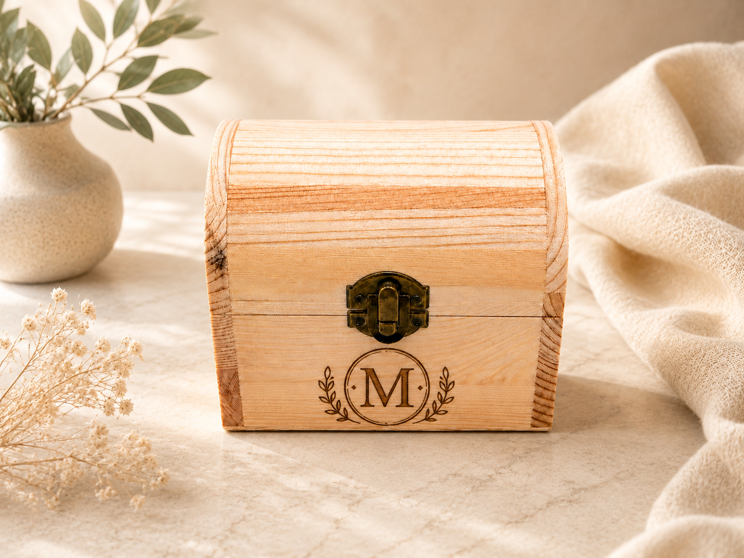 Personalized Mini Wooden Keepsake Box