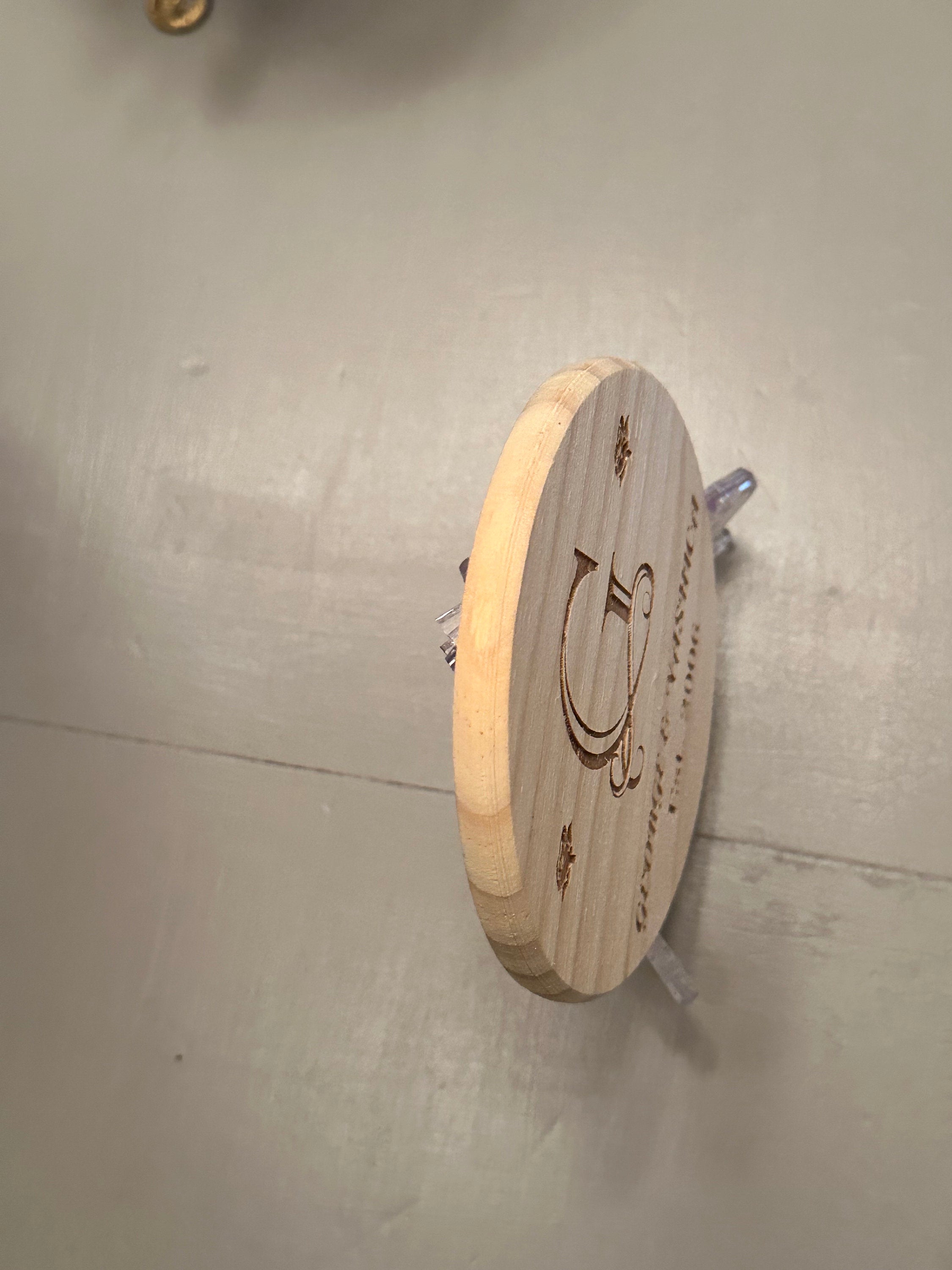Custom Engraved 3" Wooden Coaster – Personalized Keepsake