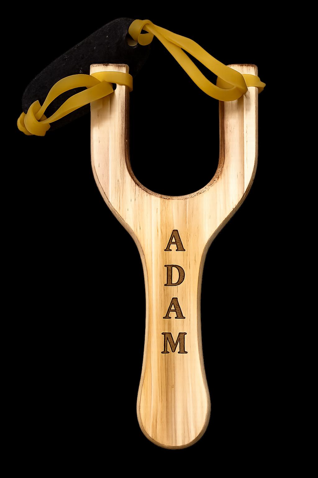 Personalized Wooden Slingshot – Custom Engraved Name