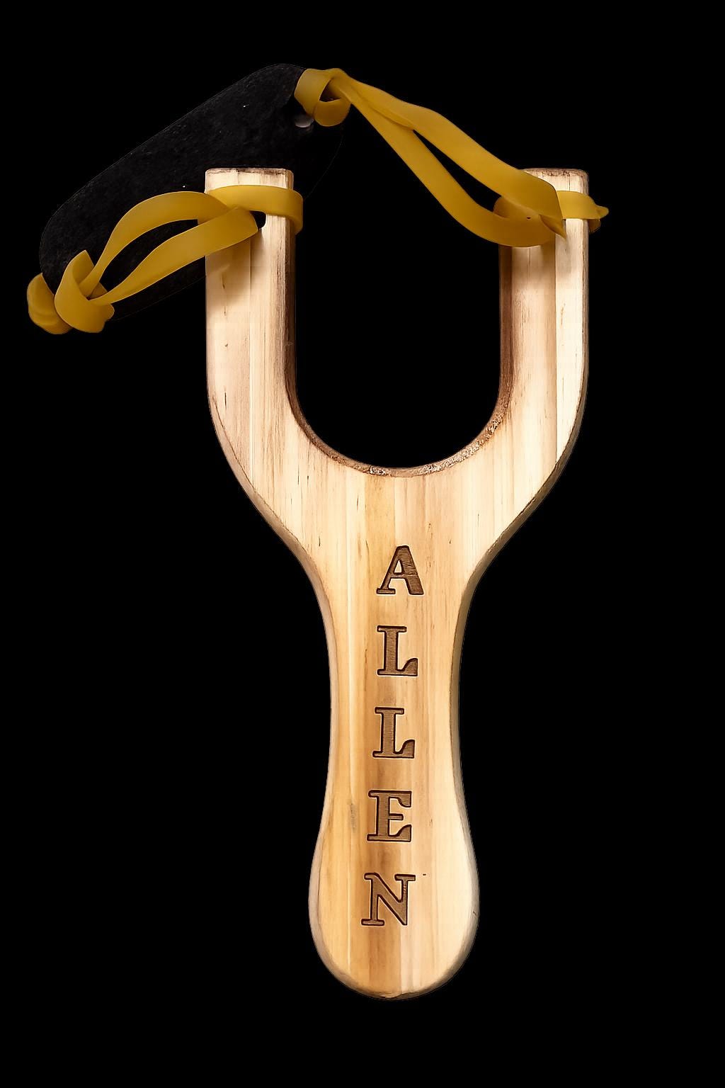 Personalized Wooden Slingshot – Custom Engraved Name