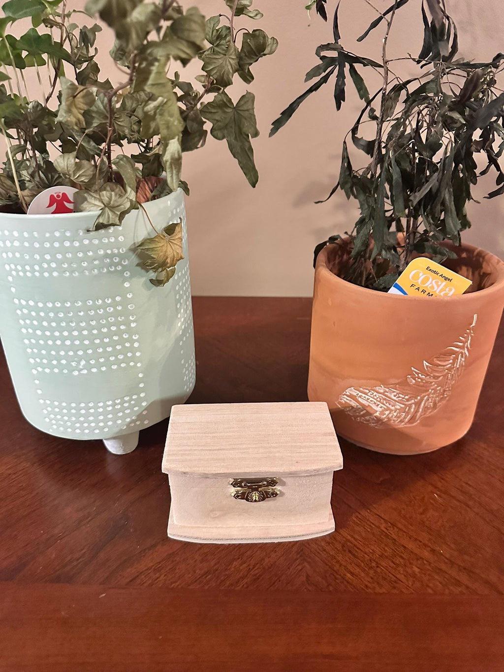Small Wooden Trinket Box: Unfinished Keepsake Chest (3.5-Inch)
