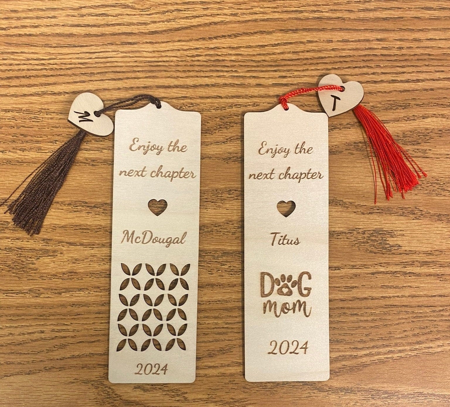 Custom Engraved Wooden Bookmarks – Personalized Gift for Book Lovers & Teachers