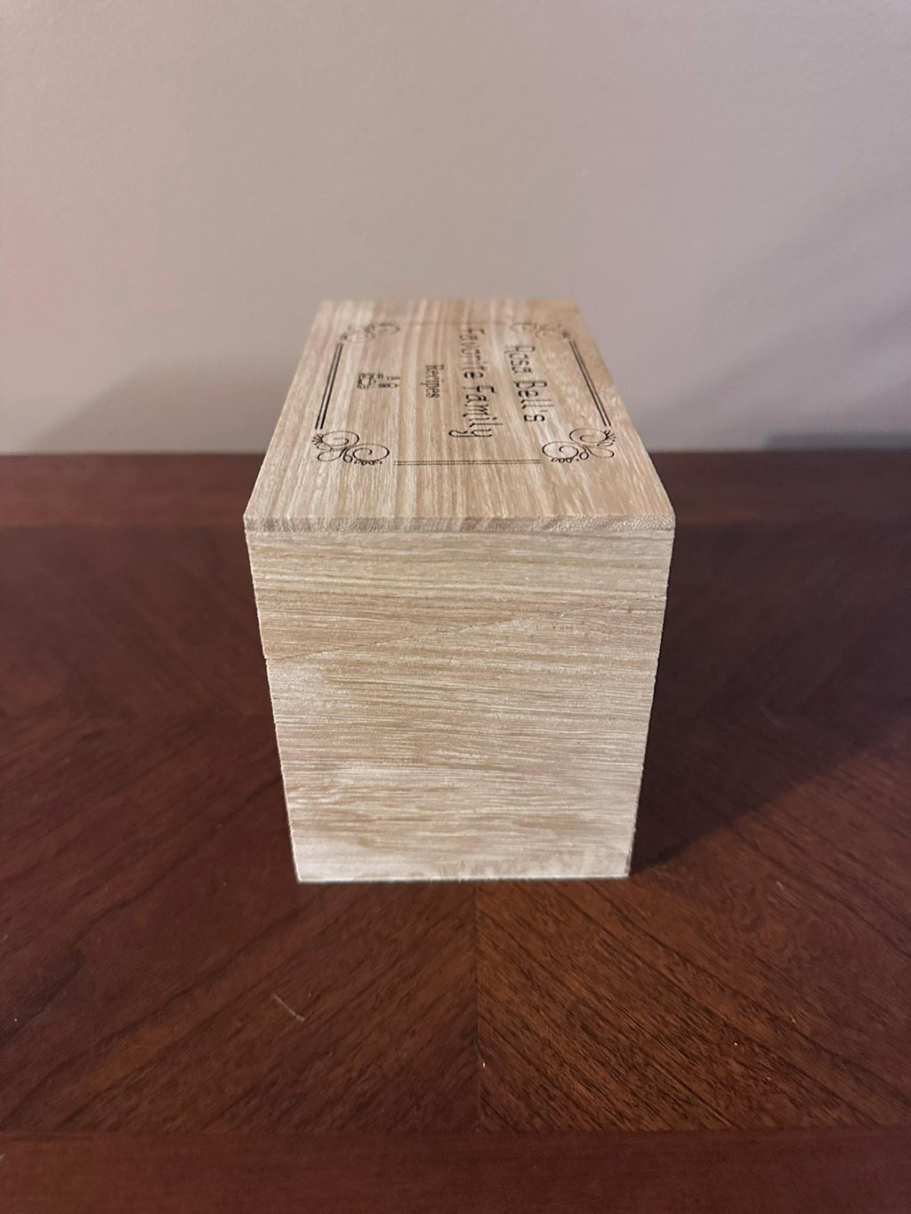 Rustic Wooden Recipe Box – Treasured Recipes, Timeless Style, and Heirloom