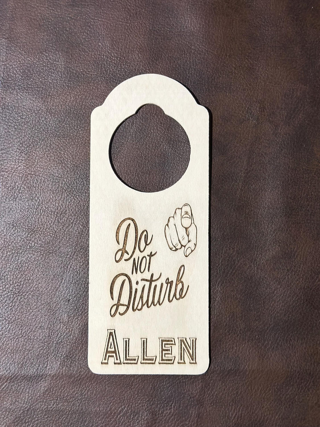 Personalized Door Knob Sign – Customize Your Message!