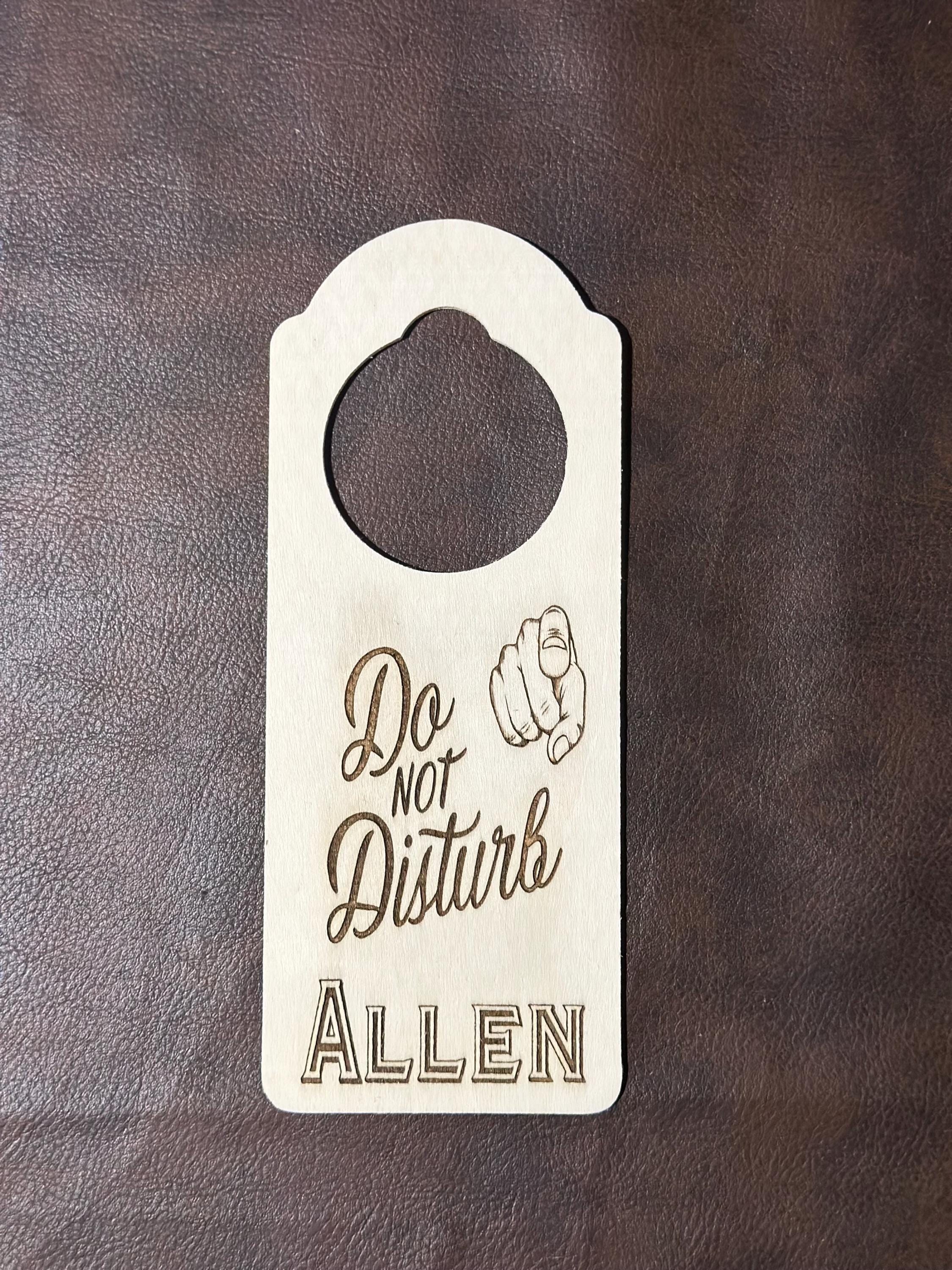 Personalized Door Knob Sign – Customize Your Message!
