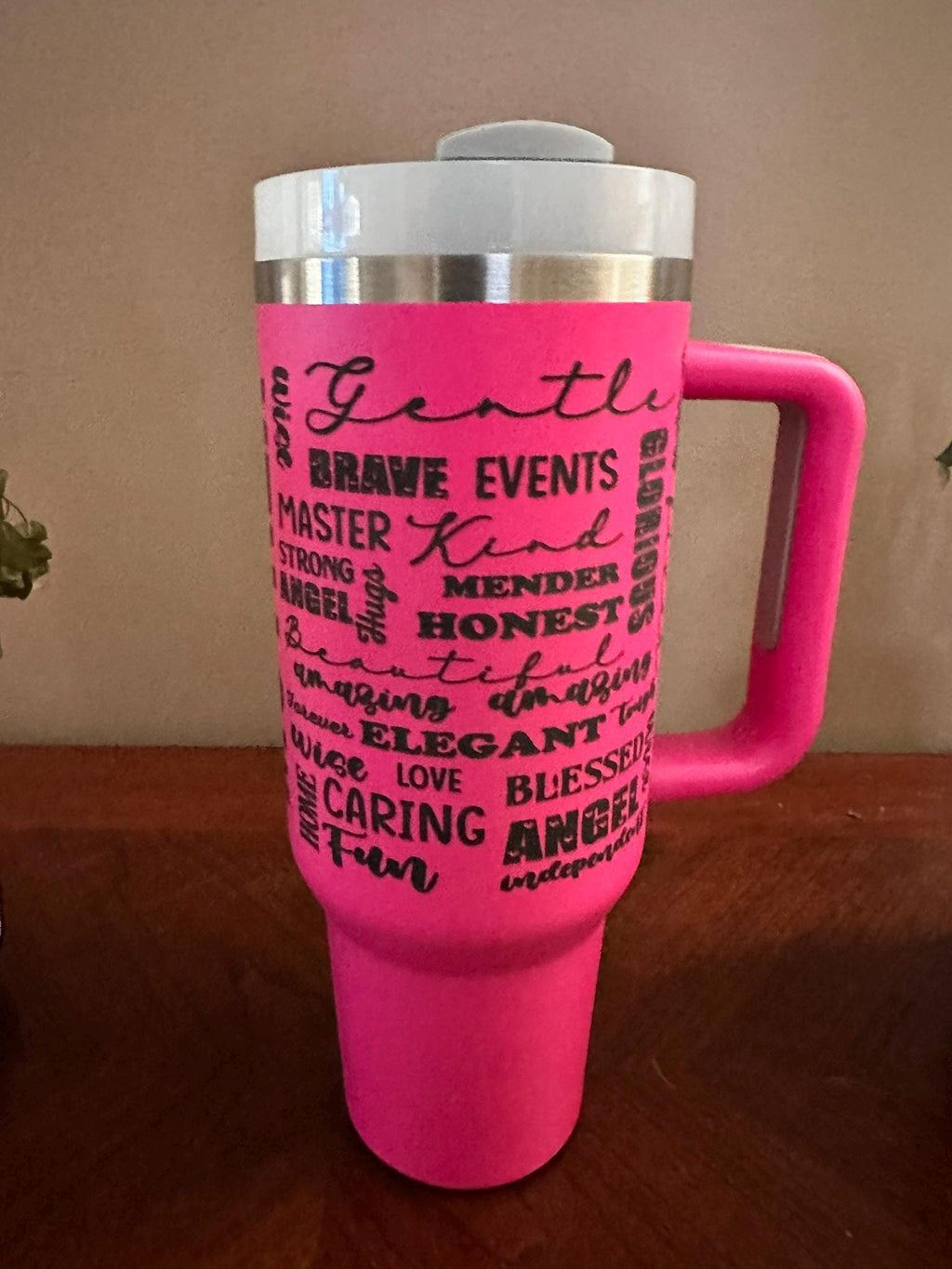 Mother's Day 40oz Tumbler – Personalized Stainless Steel | Keeps Drinks Hot or Cold + FREE Straw