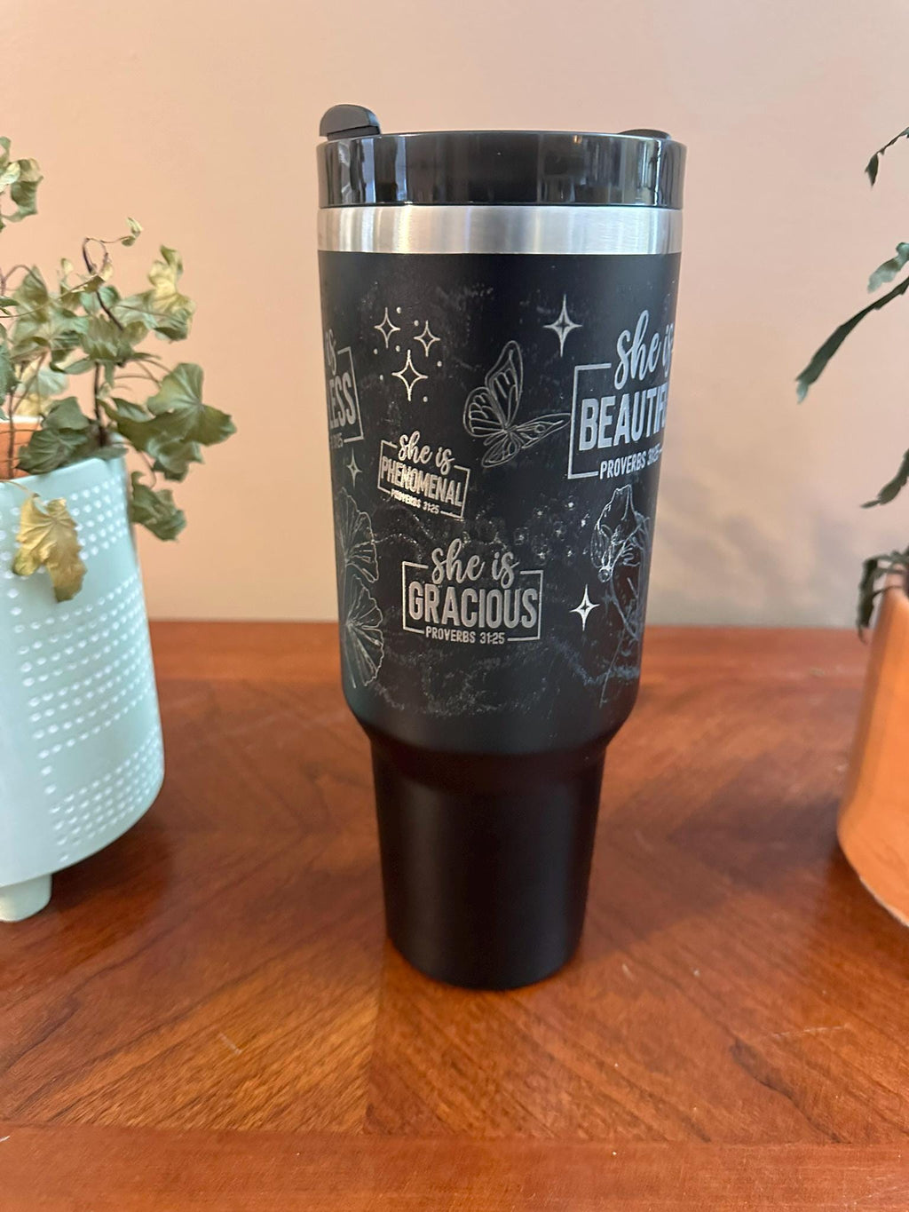 Mother's Day 40oz Tumbler – Personalized Stainless Steel | Keeps Drinks Hot or Cold + FREE Straw