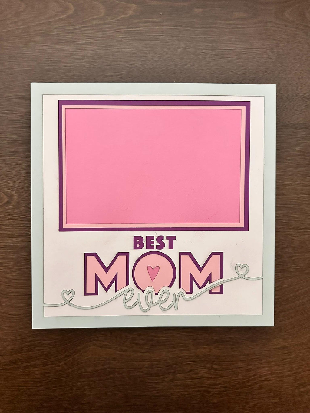 Mother's Day Shadow Box: 8x8 Keepsake Frame with Inserts