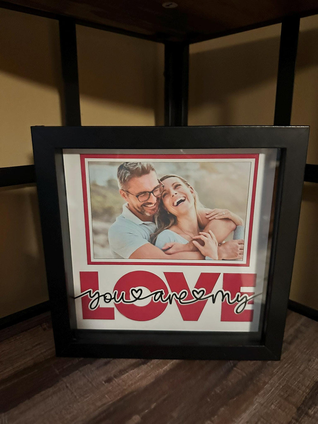 Mother's Day Shadow Box: 8x8 Keepsake Frame with Inserts