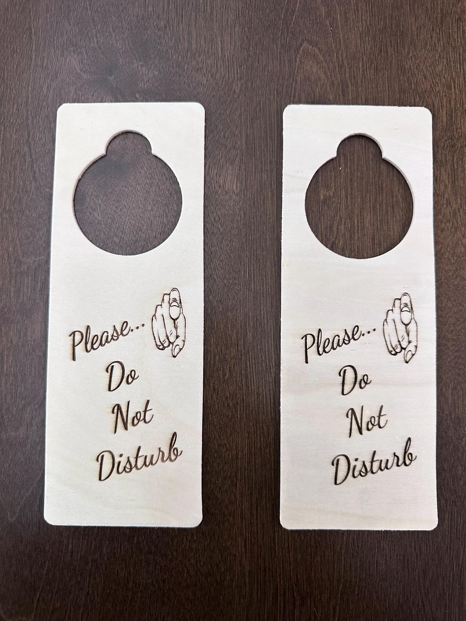 Personalized Door Knob Sign – Customize Your Message!