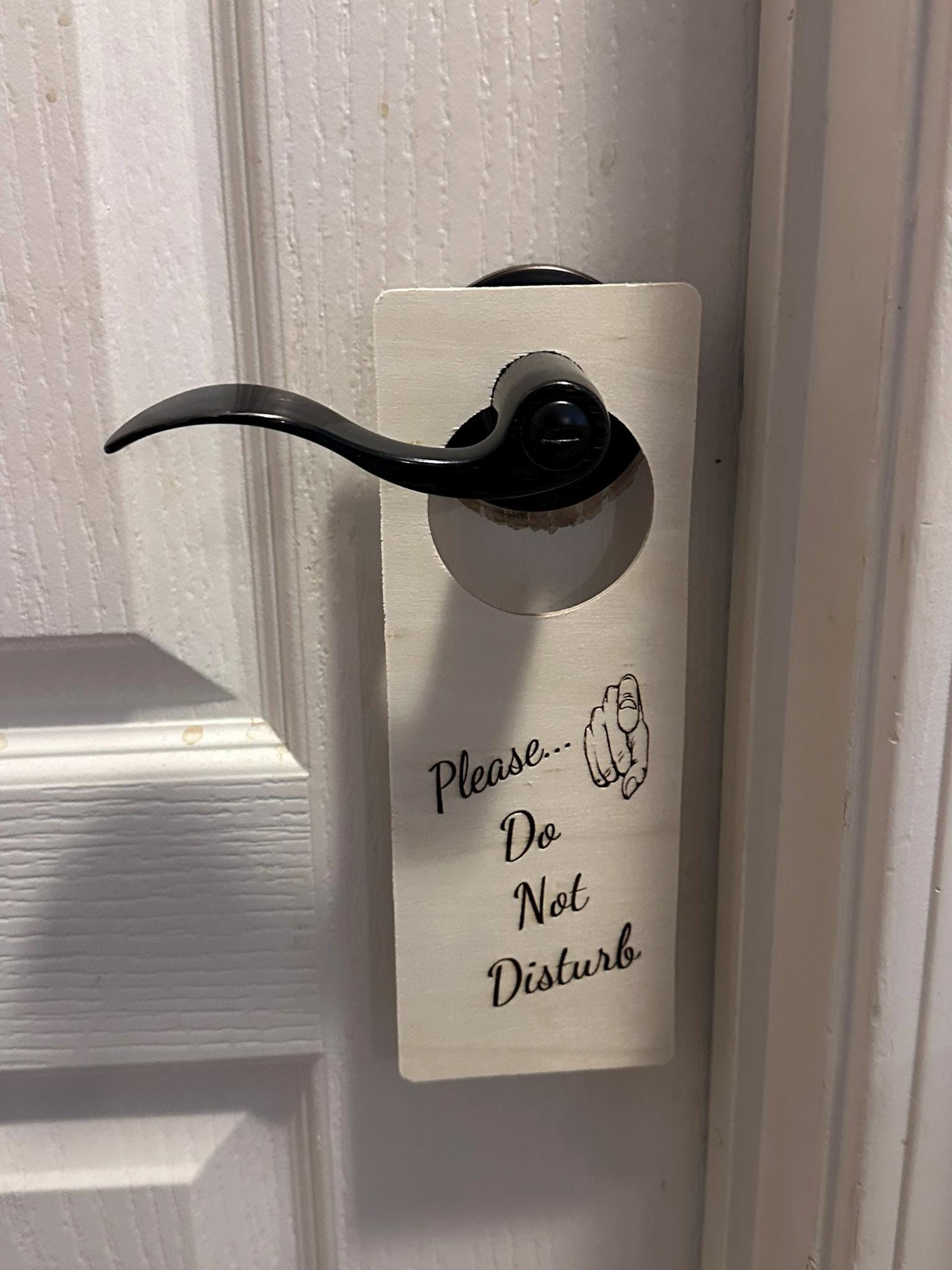 Personalized Door Knob Sign – Customize Your Message!