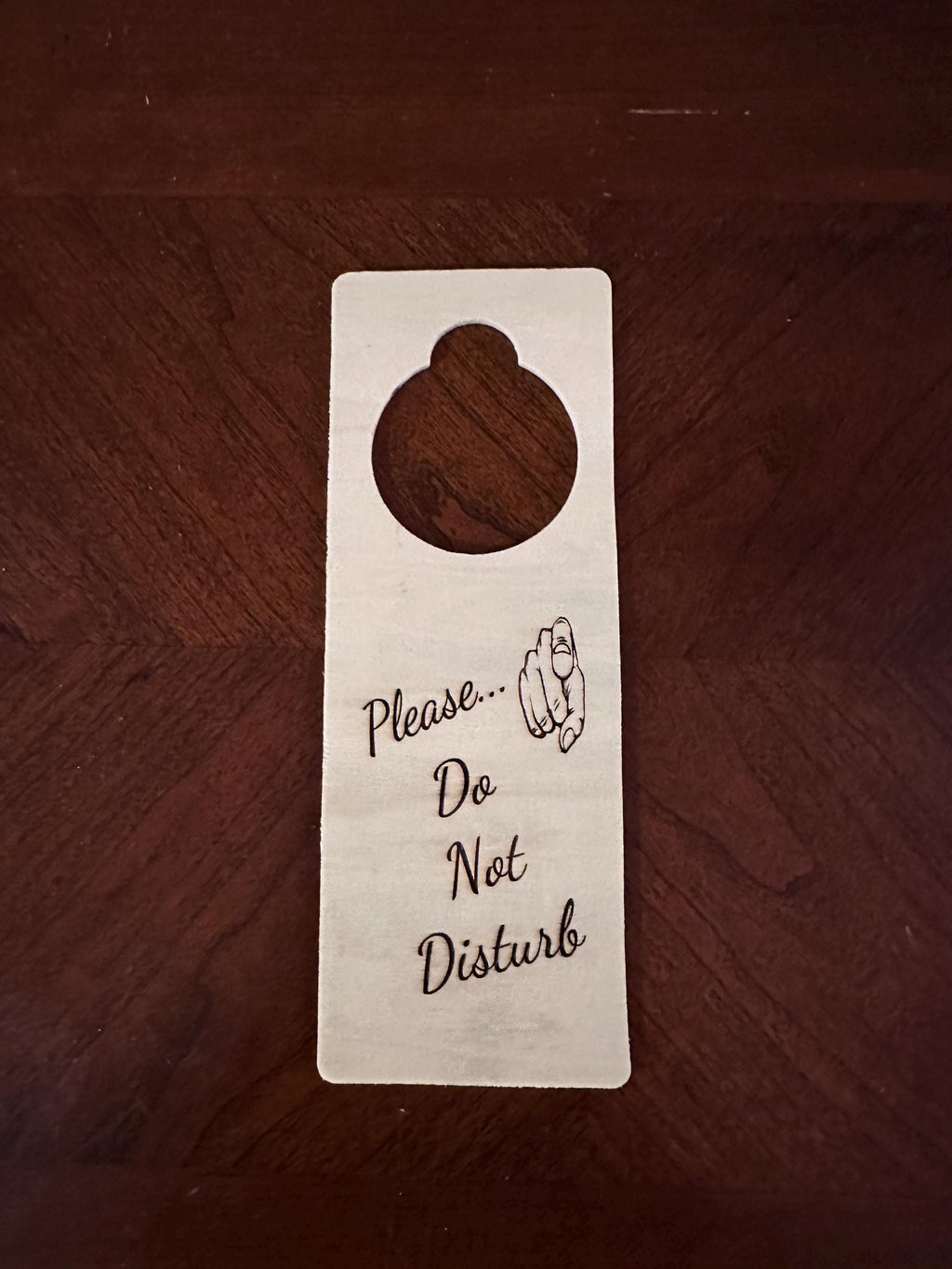 Personalized Door Knob Sign – Customize Your Message!