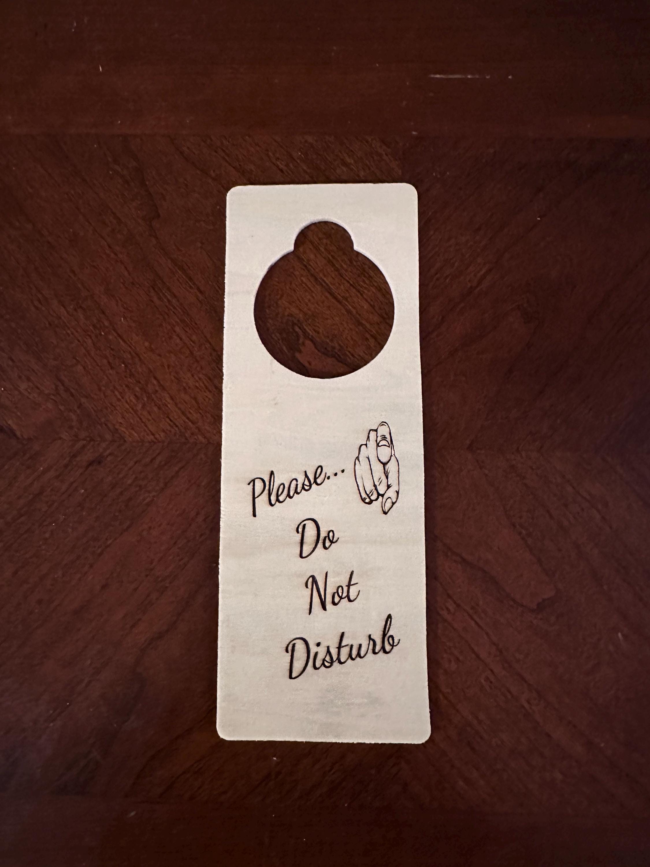 Personalized Door Knob Sign – Customize Your Message!