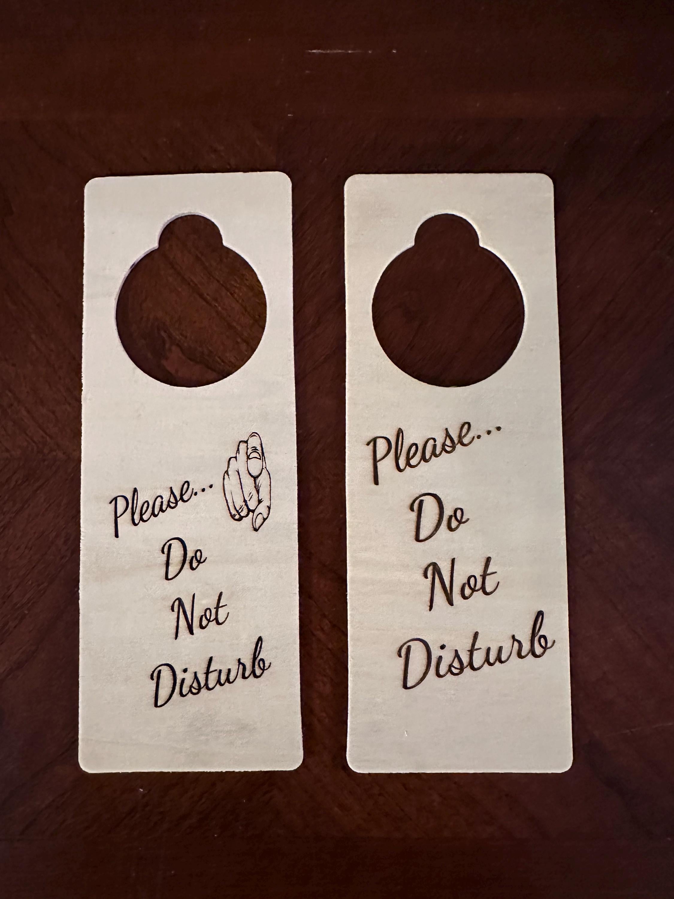 Personalized Door Knob Sign – Customize Your Message!