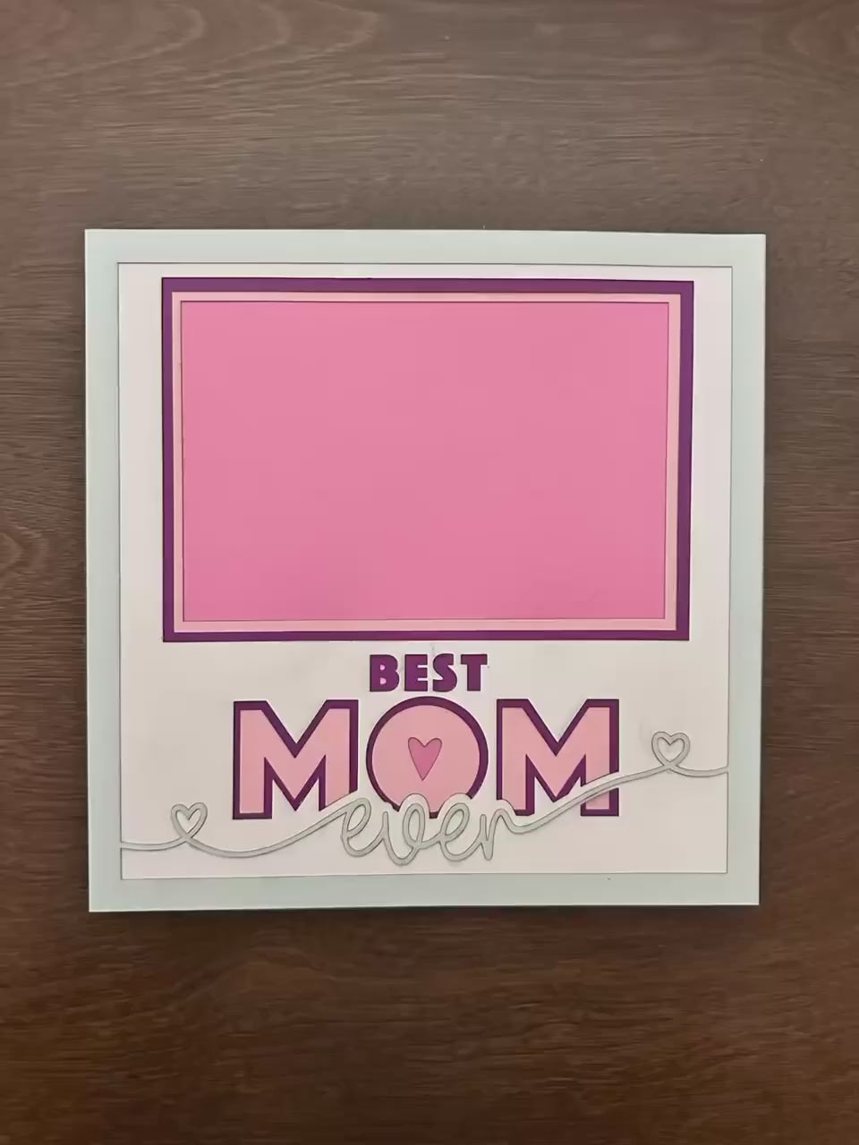 Mother's Day Shadow Box: 8x8 Keepsake Frame with Inserts